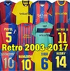 Barcelona Retro Messis Soccer Jerseys 2005 2006 2007 2008 2008 2012 2012 2012 2013 2013 Vintage Shirt Ronaldinho Xavi A.Iniesta Henry 14 15 16 17 Fotbolluniform