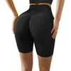 Shorts ativos mulheres bulifting yoga calças treino elástico cintura alta controle de barriga ruched booty sem costura ginásio compressão collants