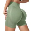 Pantalones cortos activos BuScrunch sin costuras para mujer, pantalones cortos elásticos de cintura alta de entrenamiento de 5 pulgadas para gimnasio/yoga/correr/andar en bicicleta