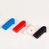 Latest Smoking Colorful Silicone Lighter Leather Leash Portable Necklace Pendant Rope Oversleeve Protect Sleeves Dry Herb Tobacco Cigarette Handpipes Holder