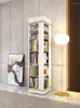 Bibliothèque à plaques décoratives, support de rangement en acier Simple, étagère rotative de luxe à 360 degrés