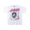 Trendy American Hellstar Letter Portrait Poster Crack Graffiti Casual Men's and Women's Loose Short Sleeve T-shirt Hellstar 24ss designer hip-hop