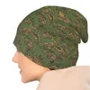 Bérets Russe Woodland Camouflage Bonnet Chapeau Automne Hiver Rue Skullies Bonnets Armée Militaire Camo Tricot Printemps Casquette À Double Usage