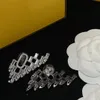 Luksusowy projektant Diamond Plant Kolczyki klasyczny styl wysokiej jakości wysokiej jakości biżuteria Party Wedding Bride Prezent Bride Prezent