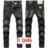 Heren Jeans D2 Luxe Italië Designer Denim Jeans Heren Borduurbroeken DQ2077 Mode Slijtagegaten splash-inktstempel Broeken Motorrijden Kleding US28-42/EU44-58