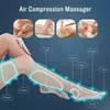 Electric Air Compression Foot Leg Massager Cirkulation Övningsutövare Full terapi Shiatsu Calf Lår Massage Smärtlindring 240122