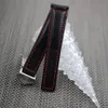 Watch Band Carbon Fiber Watch Strap with Red Stitched Leather Lining Stainless Steel Clasp watchband for Tag264k