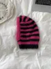 Berets Korean Winter Striped Dopasowanie kolorów Pluszowe kontrastowe dzianinowe dzianinowe czapki na świeżym powietrzu pullover męskie i damskie czapki