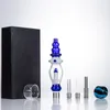 Dabpipes nc040 yaklaşık 6.41 inç tüp dab teçhizat cam borular kutu seti 510 kuvars seramik tırnak balmumu tabağı silikon kavanoz renkli kule tarzı sigara içme borusu su perc fıskiye bong