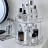 360 ° Rotertable Desktop Cosmetic Rack Badrumshylla Largecapacity Parfym Aromaterapi Skinvård Produktlagringsarrangör 240125