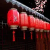 Chinese Year Lantern 2024 Decoration Red Hanging Traditional Spring Festival Lanterns Door 240119