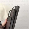 Fashion Classic Designer Telefonfodral för iPhone 15 15Pro 14 14Pro 14Plus 13 12 11 Pro Max XS XR XSmax Leather Card Pocket Holder Luxury Mobiltelefonskydd