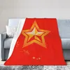 Decken, Flanell-Überwurf, Decke, The Great Red Star, weiche Tagesdecke, warmer Plüsch, für Bett, Wohnzimmer, Picknick, Reisen, Zuhause, Couch