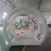 4 diameter+1.2m tunnel With blower free ship to door outdoor activities big clear bubble house Christmas inflatable snow globe camping tent for sale