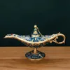Aladdin Göttliche Lampe, Metalldekoration, Wunschlampe, Kunsthandwerk, Dekoration, mit Fotografie-Requisiten