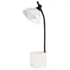Bordslampor Desk lampan med pennhållare laddningsbar LED 3 dimningsnivåer Justerbar ljusstyrka för tonåringar