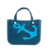 Sommarförvaringstrandsäckar Bogg Bag Silicone Custom Tote Fashion Eva Plastic Beach Bags Women Summer DHL