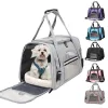 Zakken hondendragerzak met dik katoenen kussen Pet Aviation Backpack Antisuffocatie draagbare reiszak Pet Dog Bag Mesh Mesh Outdoor