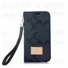 Modedesigner Telefonfodral för iPhone 15 15Pro 14 14Pro 15Promax 13 12 11 Pro Max XS XR Samsung Galaxy S24 S23 S22 Ultra Leather Card Pocket Wallet Mobiltelefonskydd