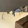 Lunettes optiques rétro pour hommes, pop EVA, style punk, demi-monture carrée avec boîte en cuir, lentille transparente HD, qualité supérieure 257d