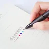 12pcs/Lot Multicolor Pen Fine Point 4 في 1 أقلام نقطة السحب القابلة للسحب قلم متعدد الوظائف 0.7 مم 240123