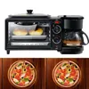 Commerciële Huishoudelijke Elektrische 3 in 1 Ontbijt Making Machine Multifunctionele Mini Drip Koffiezetapparaat Brood Pizza Vven koekenpan Toa267r