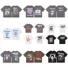 Hellstar 24ss designer heren- en dames-T-shirts hiphoptrend Hellstar-serie T-shirt losse voor- en achterkant grote print Amerikaans modemerk paar T-shirt met korte mouwen