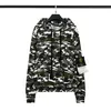 Men's Jackets Stone Autumnwinter New Camo Hooded Pullover Loose and Casual Fashion Unisex Hoodie Island