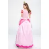 Halloween Cosplay Princess Biqi Game Super Mary Series Castle Princess Costume S-xl