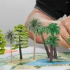 Decoratieve Bloemen 20 Stuks Kunstboom Mini Palm Landschap DIY Bomen Zand Tafel Modelbouw Miniatuur Decor