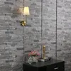 Lampa ścienna amerykańska kinkiet retro z białą tkaniną abażurka vintage Indoor Lighting Optora oświetlenia do sypialni dekoracje salonu