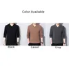 Men's Sweaters V Neck Long Sleeve T-Shirts Solid Color Autumn Winter Pullovers Sweatshirt Casual Sports Man Tops Undershirt