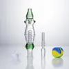 NC036 DAB GRAN GRASS WATER BONGS Курительные трубки красочные пробежи для разливов Bong 14 мм титановые керамические кварцевые ногти Quartz Banger Nail Clip