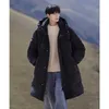 Camel Hjcamel Down Coat for Men's Winter Thickened Over Knee Standing Neck Hooded Youth Duck Brand Warm