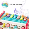 Детские игрушки Монтессори, магнитный кубик с совой для рыбалки, обучающие развивающие часы, игра-молот с музыкальной головоломкой для детей, подарок 240124