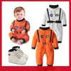 Astronautdräkt för baby pojke 1 år barn barn spädbarn födelsedag tema party cosplay rymd kostym född pografi romper 240122