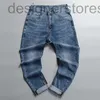 Jeans designer de moda masculina jeans Spring e verão Trecer as calças magras azuis claros Men Idk4 2024
