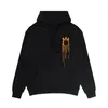 Heren hoodie designer hoodies sweatshirts met goud bespat letterlogo bedrukt puur katoen ronde hals pullover hoodie voor koppels losse casual hoodies