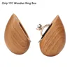 Sacchetti per gioielli Proposta magnetica Regalo di nozze vintage Display a forma di cuore Anniversario Conservazione di gioielli Scatola per anelli di fidanzamento in legno Mini