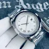 Fritidskalenderklockor fashionabla män titta på 41 mm urtavla affärer armbandsur rostfritt stål rem mekaniska armbandsur montres de luxe