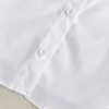 Kowądy unisex czarna biała koszula fałszywa kołnierz vintage odłączane kołnierze Fałszywe klapy bluzka
