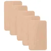 Garrafas de armazenamento 5pcs DIY Base de carimbo de madeira Bloco quadrado alça cubo de madeira em branco (estilo 1)