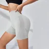 Pantalones cortos activos BuScrunch sin costuras para mujer, pantalones cortos elásticos de cintura alta de entrenamiento de 5 pulgadas para gimnasio/yoga/correr/andar en bicicleta