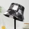 Berets Lady Winter Cap Stylish Women's Fisherman Hat Plush Windproof Foldable Bucket For Travel Top Headwear Round Brim