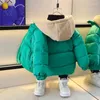 Unten Mantel kinder Parkas Baby Jungen Winter Warme Mäntel Teen Mode Verdicken Mit Kapuze Jacken Outdoor Kinder Kleidung CH159