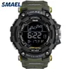 Mens Military Suya Dayanıklı Smael Sport Watch Ordusu Erkek 1802 Relogio Maskulino Watches205G için Dijital Bilek Led Dijital Bilek