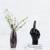 Personalized Resin Middle Finger Ornament Gesture Desktop Decor Art Crafts Ornaments Statue Figurine Sculpture Household Decors 240123