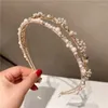 Raincoats Bohemian Ethnic Pearl Flower Handmade Headbands Hairbands For Women Girls Hair Accessories