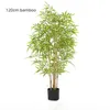 Flores decorativas em grande escala bambu artificial bonsai vaso planta verde paisagem interior decoração de piso de mesa 60cm a 150cm