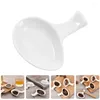 Set di stoviglie Supporto per posate con poggiamestolo giapponese a doppio scopo per mestolo da cucina in ceramica